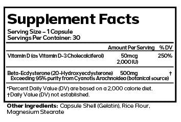 AML ECDYSTERONE SUPPLEMENTS